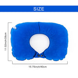 1 x Brand New Travel Pillow, Inflatable Travel Pillow, Inflatable Travel Neck Pillow, U-Shaped Inflatable Pillow, with Pressure Inflation Pump Suitable for Airplane, Car, Office - RRP €7.36