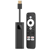 1 x RAW Customer Returns TV Stick Android 11.0 Google Certified - 4K Media Streaming Device with Google Chromecast 16GB ROM , HDMI for TV, Google Play Store, Voice Assistant - RRP €60.48