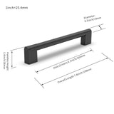 1 x RAW Customer Returns FURNIWARE Pack of 10 furniture handles, 160 mm drill hole distance, stainless steel furniture handles, cupboard handles, kitchen cabinet handle, used for door handle of the bathroom door, wardrobe matt black  - RRP €28.22