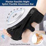 3 x RAW Customer Returns Upgrade Plantar Fasciitis Night Splint, Plantar Fasciitis Relief Brace, 3 Adjustable Straps Plantar Fasciitis Night Splint Relief Plantar Fasciitis, Foot Drop, Achilles Tendonitis, Day Night, Black - RRP €42.69