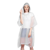 1 x Brand New DIVINA VITAE Pack of 1 Transparent Rain Poncho Cape for Women Reusable Lightweight Eva Rain Poncho for Men 15mm Thick for Camping Hiking Cycling and Travel White  - RRP €22.8