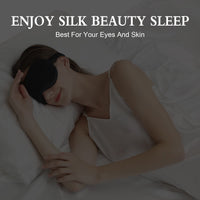 1 x RAW Customer Returns ZIMASILK Adjustable Pure Mulberry Silk Sleep Mask, 3D Contoured Cup Eye Mask for Sleeping, Super Soft Breathable Blindfold, Perfectly Blocks Light for Sleeping. Black  - RRP €32.26