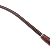 1 x RAW Customer Returns Veroda Wood Long Handle Rosewood Tobacco Smoking Pipe Color Red with 3 in 1 Tool - RRP €19.84