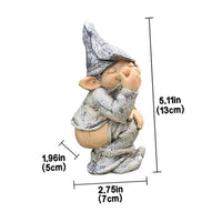 2 x RAW Customer Returns Yardenfun 1pc Garden Gnome Ornament Resin Gnome Ornament Resin Gnome Statue Statues Of Lawn Gnomes Garden Gnome Decoration Dwarf Figurine Dwarf GNOME Decor Collectible Figures Of Gnomes Mini Cradle - RRP €40.8