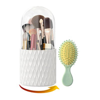 12 x Brand New Sbomi Make Up Brush Organizer, Brush Holder with Lid, 360 Rotating Brush Holder, Makeup Brush Holder for Dressing Table Organizer, Makeup Container for Brushes, Liners, Lipsticks - With Comb  - RRP €244.8