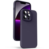 1 x RAW Customer Returns Supdeal Liquid Silicone Case for iPhone 13 Pro Max, Camera Protection Microfiber 3 Layer Protect Liquid Silicone Mobile Phone Case, Ultra Thin and Comfortable to Hold Protective Case, 6.7 Inch, Dark Purple - RRP €15.99