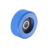 1 x RAW Customer Returns sourcing map PU Idler Pulley Roller Bearing 6x30x12mm Polyurethane Coated Idler Wheels for Industry Blue - RRP €9.56