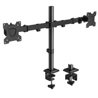 1 x RAW Customer Returns KOORUI monitor mount 2 monitors for 13-27 inch screen, dual arm monitor stand desk mount height adjustable, rotatable, tiltable, monitor mount screen mount VESA 75x75 100x100mm - RRP €46.38