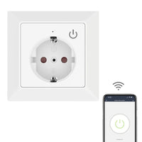 1 x RAW Customer Returns UCOMEN WLAN Smart Schuko socket flush-mounted, WiFi protective contact wall socket Compatible with Tuya, Alexa Echo and Google Home, APP remote control voice control timer function - 1 pack - RRP €20.16