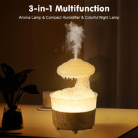 1 x RAW Customer Returns Cloud Humidifier, Mushroom Essential Oil Diffuser with 7 Colors Lights, Nano Mist, Can Be Used as a Night Light, Diffuser Rain Clouds Raindrops Humidifier for Bedroom, Children s Room White  - RRP €40.33