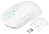 1 x RAW Customer Returns YINDIAO AJAZZ AJ199 Wireless Gaming Mouse, Ultralight 60g , Optical Sensor Pixart PAW3395, 26000 DPI, 2.4 GHz, 1ms, USB-C Cable, 6 Programmable Buttons, Long Battery Life, PTFE Feet, PC MAC - White - RRP €59.99