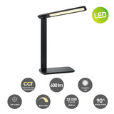 1 x Brand New Home Sweet Home Modern LED desk lamp Talia 31 31 37.4cm Black adjustable LED reading lamp with switch LED integrated 6W 6500K 650lm suitable for home office - RRP €29.99