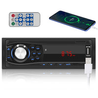 1 x RAW Customer Returns NHOPEEW Single Din Bluetooth Car Stereo Hands-Free Calling Hands-Free Car Radio 1 DIN, USB, TF Card, AUX Audio, FM with Remote Control - RRP €19.82