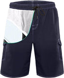 1 x Brand New JustSun Men s Swimsuit Shorts Men s Swimwear Short Sea Surf Pool Quick Drying Short Swim Shorts Green L - RRP €25.56