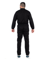 1 x RAW Customer Returns DINOZAVR Ultra work overall men s overall rally suit protective suit with many pockets - black M - RRP €45.11