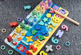 10 x Brand New Lalia wooden plug-in game with 42x16cm fish plug-in blocks magnet colorful wooden toy plug-in puzzle motor skills motor skills cube gift for toddlers children from 3 years toy wooden puzzle - RRP €157.9