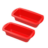 1 x RAW Customer Returns Siliz silicone mold bread baking mold, set of 2 silicone baking molds for cakes and breads, non-stick loaf pan cake 27.5 x 14 x 6.5 CM - RRP €12.88