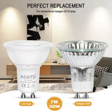 1 x RAW Customer Returns AGOTD GU10 LED dimmable 7W lamps 230V. e.g. 50W MR16 halogen lamps, 560LM, GU 10 spotlight warm white LED 3000k, smooth dimming, no flicker, no noise, LED light source, 38 degrees, pack of 6 - RRP €28.22