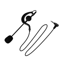 1 x RAW Customer Returns EJEAS Single Ear Headphones Earhook Headset Microphone Headset for Intercom, Referee Communication, for V6 V4 FBIM Q7 - RRP €21.99