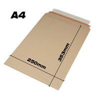 1 x RAW Customer Returns 25 Cardboard Shipping Envelopes 250 x 353 mm up to 50 mm Full Height Ideal for DIN A4 Cardboard 440 grams m2 Brown Self-Adhesive Closure for Documents Books Toppac tP335 25 Carton A4  - RRP €33.99