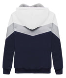 1 x Brand New JACKETOWN boys sweat jacket lined children s hoodie sweatshirt hooded sweater fleece jacket with hood long-sleeved warm winter jacket classic sweater with zipper white blue-S  - RRP €47.99