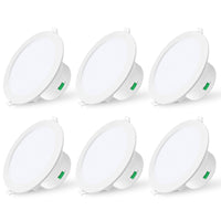 1 x RAW Customer Returns ALUSSO LED recessed spotlights dimmable 230V LED spots large 14W IP44 bathroom ceiling spots recessed spots, warm white neutral white cold white ceiling spotlights for bathroom kitchen living room, set of 6 - RRP €80.66