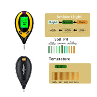 1 x RAW Customer Returns Aunus Ph Value Soil Measuring, 4-in-1 Digital Moisture Meter Plants with PH Temperature Humidity Light with Backlit LCD Display for Garden Agriculture Outdoor Plants - RRP €22.36