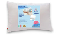 1 x RAW Customer Returns GM Pillow 45x75 Baby Bed Pillow Breathable Hypoallergenic Anti-dust Mite Pillow with 100 Italian Cotton Cover Made in Italy - RRP €20.4