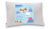 1 x RAW Customer Returns GM Pillow 45x75 Baby Bed Pillow Breathable Hypoallergenic Anti-dust Mite Pillow with 100 Italian Cotton Cover Made in Italy - RRP €20.4