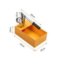 1 x RAW Customer Returns Manual pressure pump 2.5MPa 25KG water pressure tester manual hydraulic test pump machine with G1 2 high pressure hose - RRP €34.16