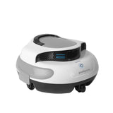 1 x RAW Customer Returns POOLPURE Pool Robot, 55-120 Dual Motor Cleaning Robot, LED Display, Automatic Parking, IPX8 Waterproof, Wireless Pool Vacuum, Ideal for Built-in Flat Pools 90  - RRP €167.21