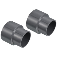 1 x RAW Customer Returns PATIKIL Pack of 3 PVC Reducing Pipe Fittings 63x50mm Straight Coupling Adapter Connector Grey - RRP €24.0