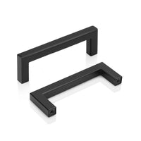 1 x RAW Customer Returns PinLin Pack of 20 handles kitchen hole spacing 76 mm furniture handles stainless steel black kitchen cabinet bar handles, screws included - RRP €29.33