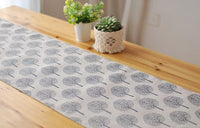 1 x RAW Customer Returns CosyAurora Mulberry Trees Linen Table Runner, Seasonal Kitchen Dining Table Decoration for Home Party Decor Cream White, 30 x 180 cm  - RRP €15.99