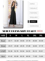 2 x Brand New AUSELILY Women s Dress Elegant Long Evening Dress V-neck Sleeveless Plus Size Casual Summer Dress with Pockets Black Dots L - RRP €48.0