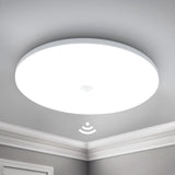 1 x RAW Customer Returns LED ceiling light with motion sensor, 18W 6500K ceiling lamp with motion sensor indoor, 30CM round LED ceiling light flat for balcony, hallway, garage, stairs - RRP €21.49