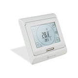 1 x RAW Customer Returns KETOTEK Thermostat underfloor heating electrically programmable with sensor 16A, digital room thermostat underfloor heating flush-mounted 230V LCD touchscreen - RRP €32.98