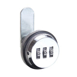 1 x RAW Customer Returns 3 Digit Cam Lock Mailbox Lock Zinc Alloy Combination Lock Security Hardware Door Drawer 3 Digit Rotating Tongue Lock for Cabinet Silver White  - RRP €9.06