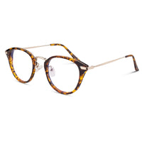 1 x RAW Customer Returns LINVO Frame Eyeglasses Women Round Retro UV400O Fake Glasses Women Men - RRP €58.8