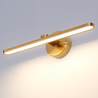 1 x RAW Customer Returns TYhogar LED wall light mirror light bathroom 40cm, 12W wall sconce lighting fixture Led pictures with lighting 3000K bedside lights polishing brass vanity wall light lights - RRP €68.88