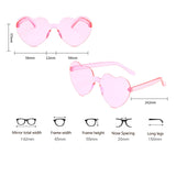 37 x Brand New Heart Shaped Sunglasses, Heart Shaped Party Glasses, Rimless Heart Glasses, Retro Hippie Heart Shaped Glasses, for Valentine s Day Summer Party Cosplay Christmas, 2 Pieces - RRP €258.26