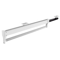 1 x RAW Customer Returns MAFAGE Extendable clothes rail for pulling out the clothes hangers, adjustable wardrobe, telescopic rod, clothes rail, 292 mm, white - RRP €31.99