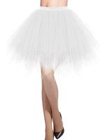 1 x RAW Customer Returns DRESSTELLS Carnival Women s Costume Tulle Skirt Tutu Mini Skirt Dance Dress 50s Tutu Skirt Petticoat Underskirt for Carnival Party Costume Cosplay White XL - RRP €18.29