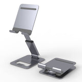 1 x RAW Customer Returns Minthouz tablet stand, adjustable and foldable tablet holder, aluminum tablet holder with non-slip pads, compatible with all 4.7-12.9 inch smartphones e-readers tablets ultrabooks - RRP €16.13