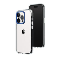 1 x RAW Customer Returns RhinoShield Crystal Clear Case compatible with iPhone 13 Pro Advanced yellowing resistance, high transparency, customizable and transparent protective case - Cobalt Blue Camera Ring - RRP €37.99