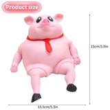 5 x Brand New LOMUG Stress Toy Pig, Anti Stress Pig, Piggy Squeeze Toy, Pig Squeeze Toy, Creative Decompression Pig, Antistress Toy Gifts for Kids Boys and Girls - RRP €65.5