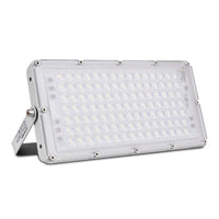 1 x RAW Customer Returns Viugreum LED floodlight 100w, ultra-thin floodlight cold white 6000K, super bright 10000Lm with 105LEDs SMD 2835 , IP66 waterproof outdoor spotlight for garden, garage, sports field, hotel etc. - RRP €26.66