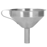 1 x RAW Customer Returns Nimomo Stainless Steel Funnel Kitchen Stainless Steel Funnel with Strainer Brush Slick Exterior Thickened Handle Kitchen Industrial Large Funnel - RRP €20.4