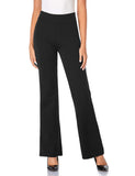 1 x RAW Customer Returns Tapata Women s 71cm 76cm 81cm 86cm Bootcut Stretch Trousers High Waist Women Office Trousers Work Trousers Tummy Control Long Elegant Flared Trousers Leisure Trousers Yoga Trousers 81cm Black XL - RRP €45.37