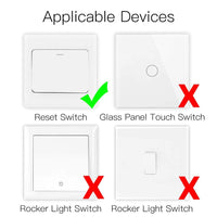 1 x RAW Customer Returns MoesGo WIFI Light Switch with Smart Dimmer, 1 Gang 1 PC Wireless Alexa Module Remote Control and Relay for Switch Compatible with the Smart Life Tuya Alexa Google Home app - RRP €19.48